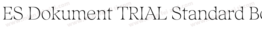 ES Dokument TRIAL Standard Book字体转换